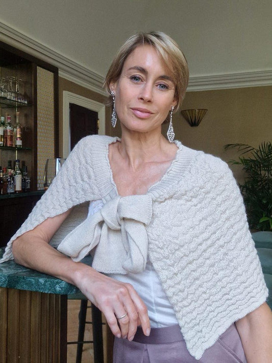 Alpaca Capelet - Cream