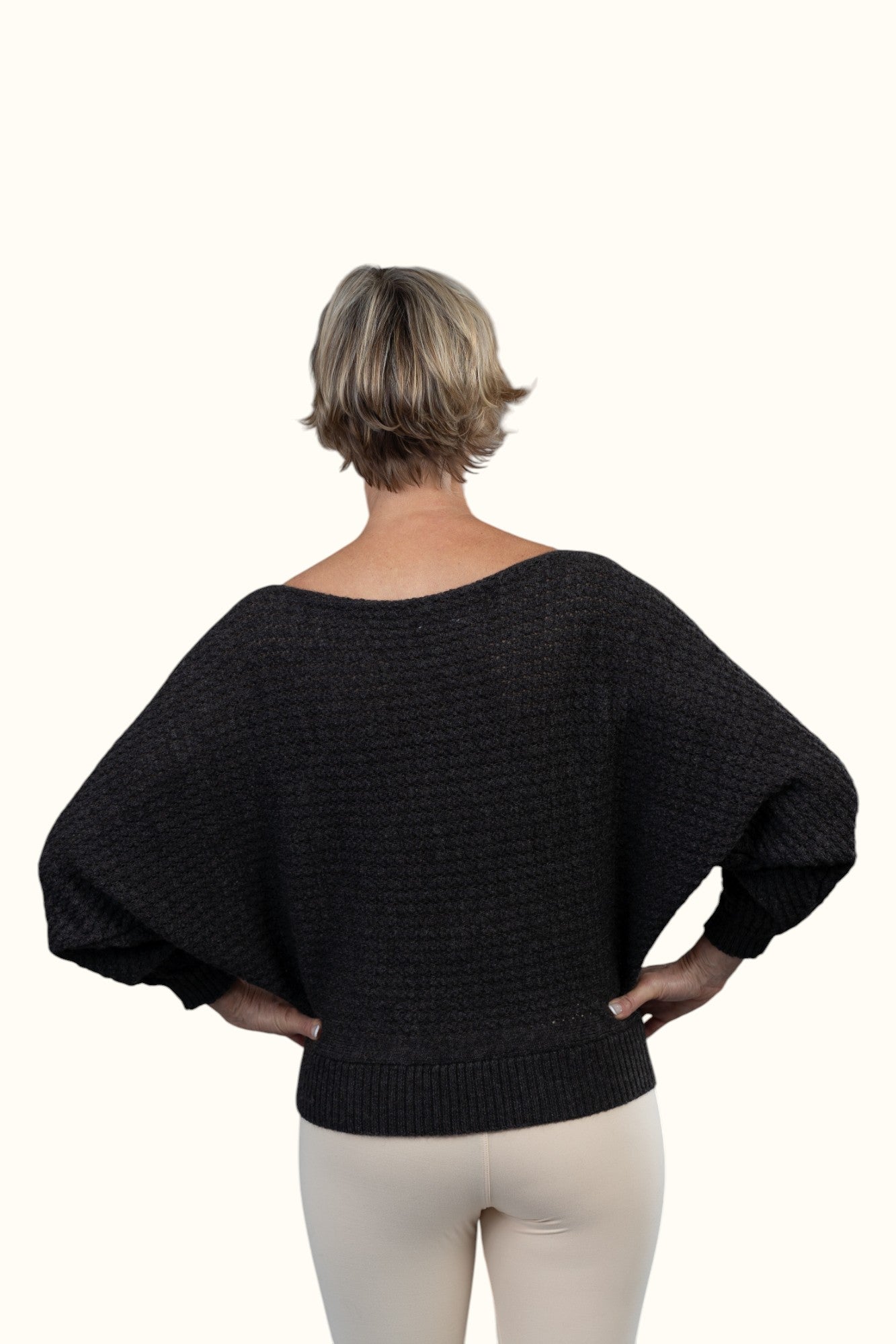Alpaca Jumper - The Batwing Slouch - Dark