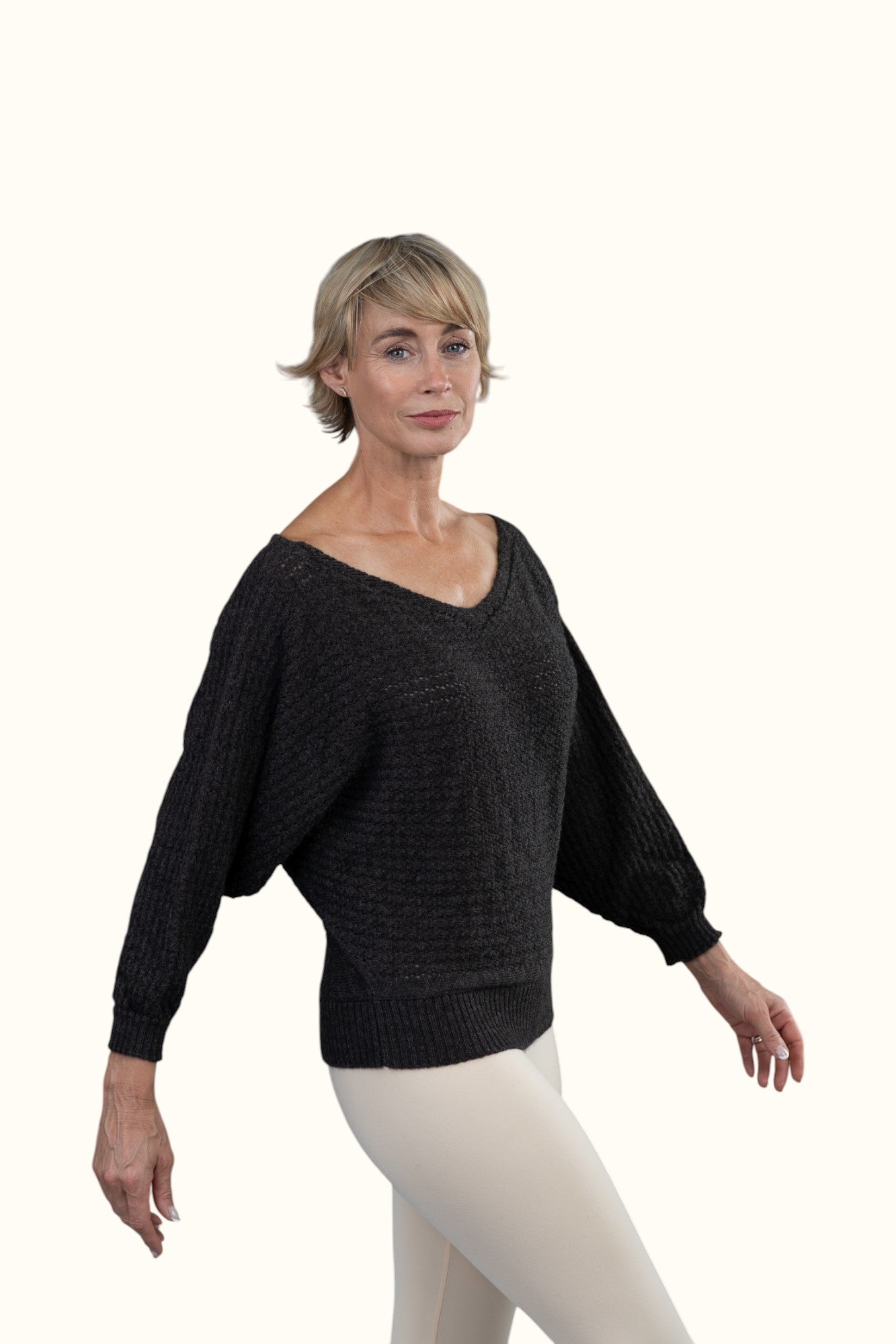 Alpaca Jumper - The Batwing Slouch - Dark