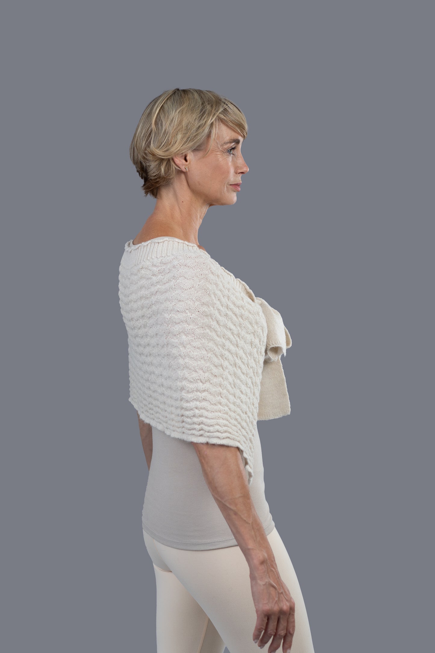 Alpaca Capelet - Cream