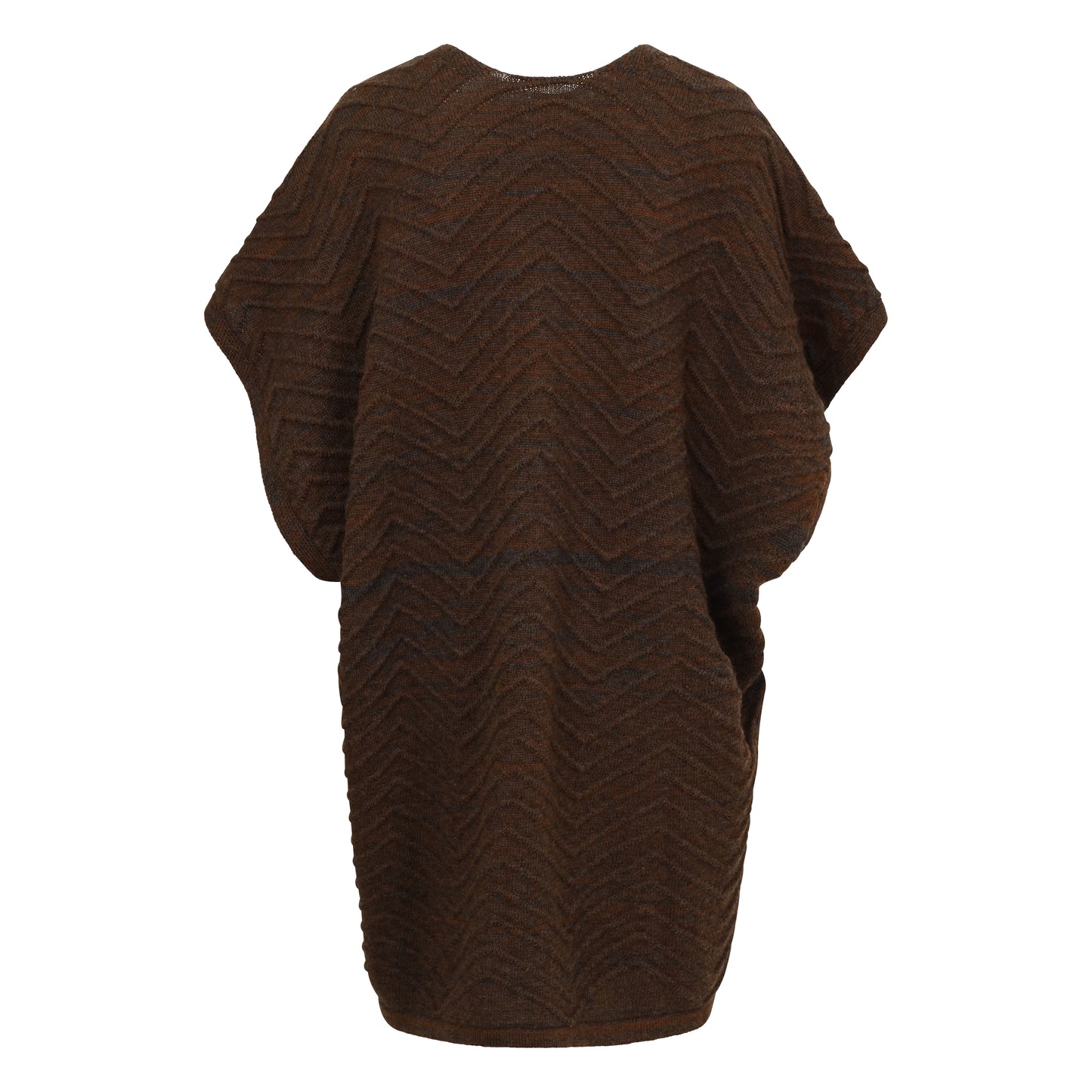 Alpaca Cardi/Cape - The Chocolate Brown Luxe Mix