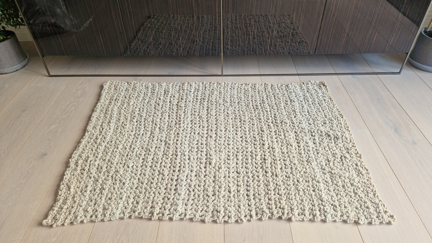UK Handmade Alpaca Blanket/Throw LUSH SAND