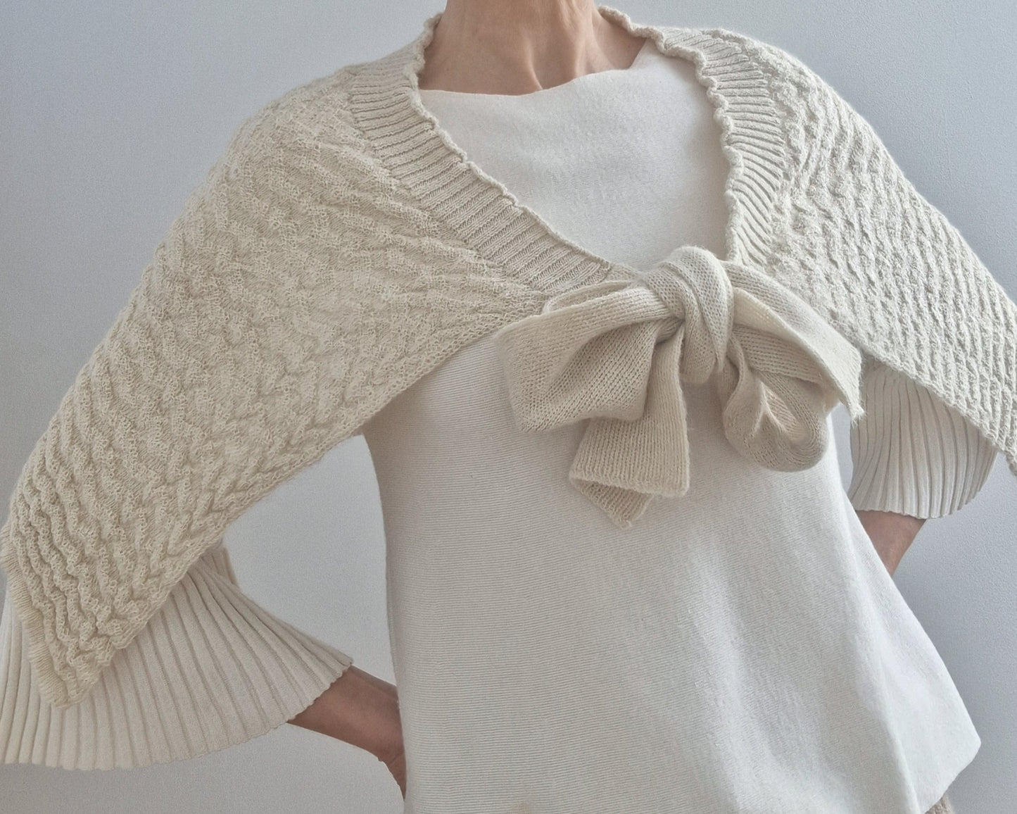 Alpaca Capelet - Cream