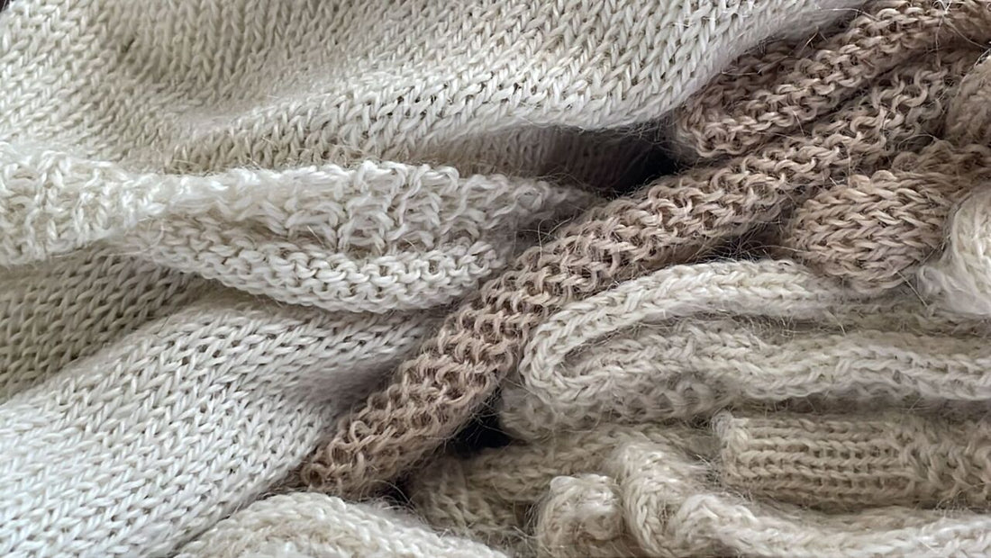 neutral shades of alpaca wool
