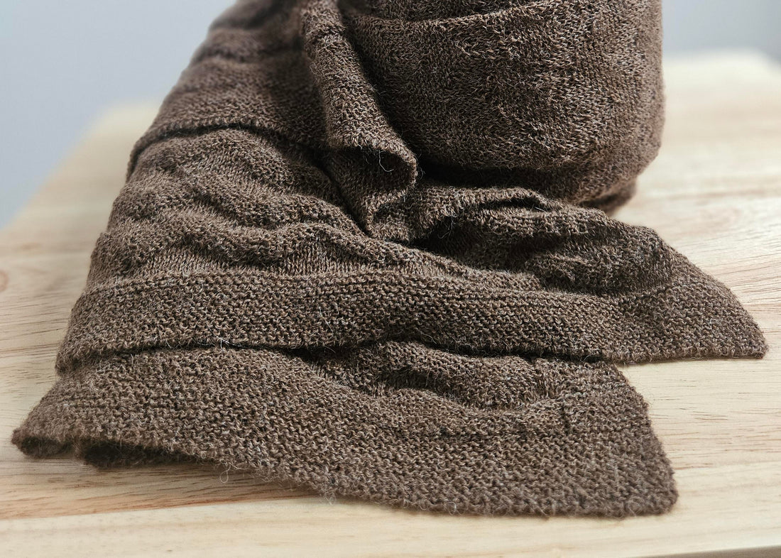 alpaca wrap on a table