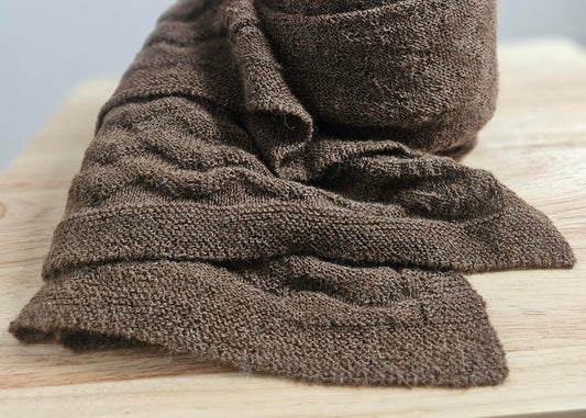 alpaca wrap on a table