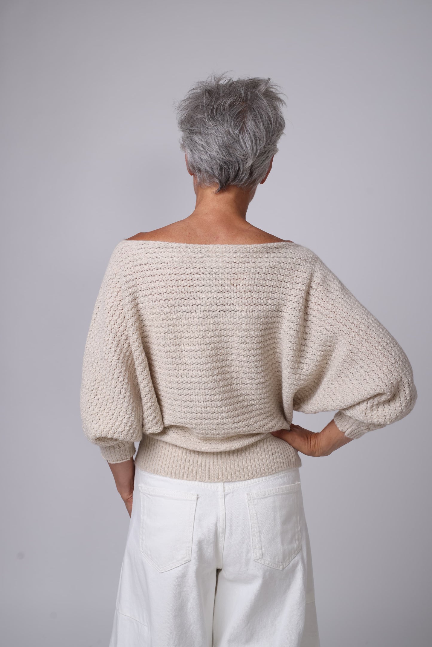 Alpaca Jumper - The Batwing Slouch - Light