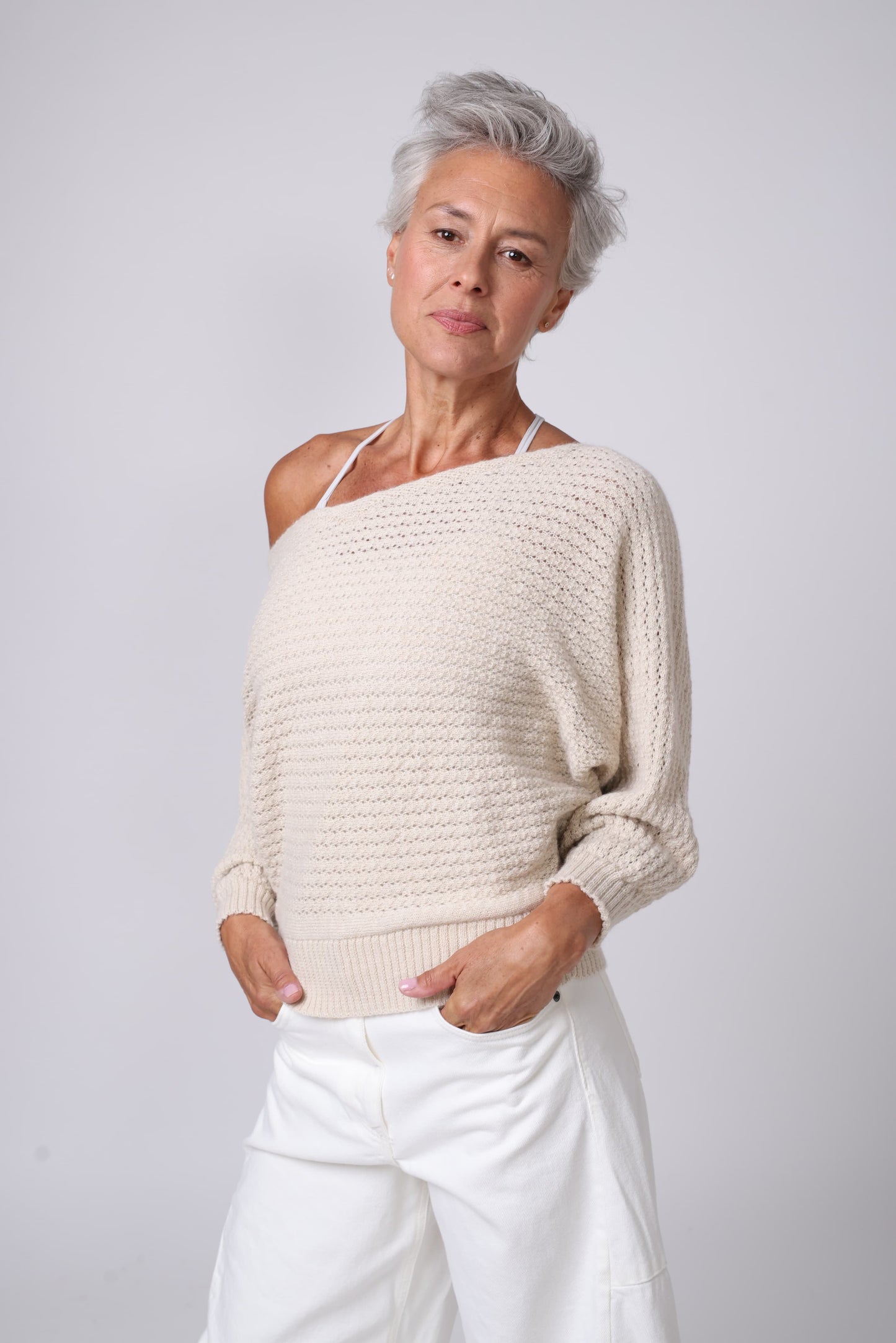Alpaca Jumper - The Batwing Slouch - Light