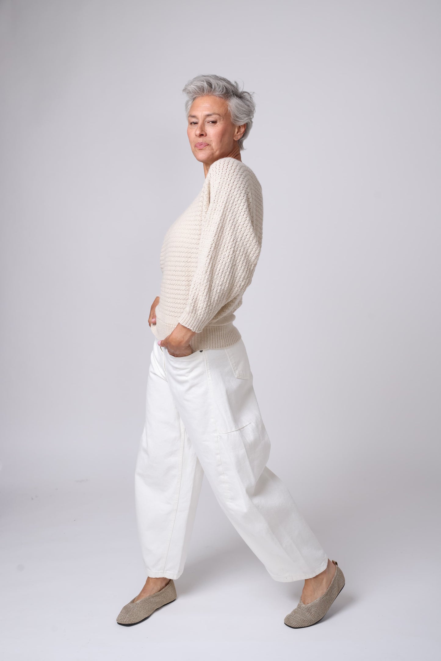 Alpaca Jumper - The Batwing Slouch - Light