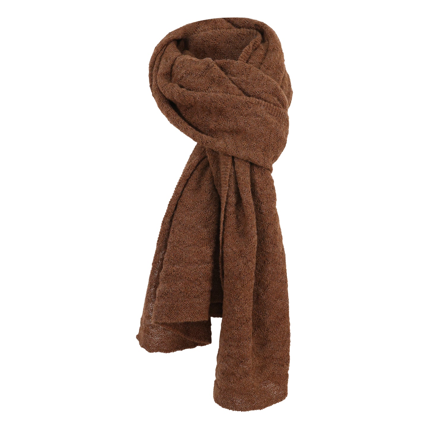 Alpaca Textured Wrap - Chestnut Light