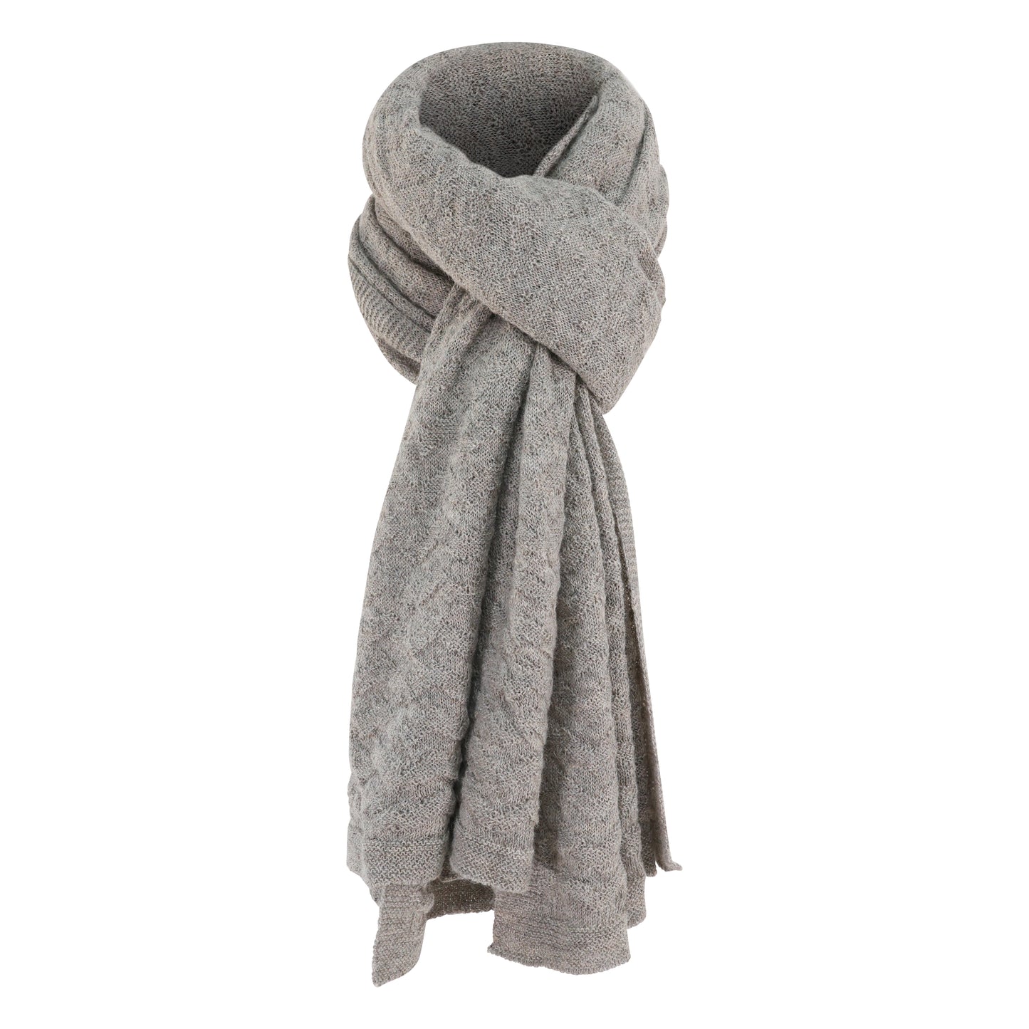 Alpaca Textured Wrap – Pebble