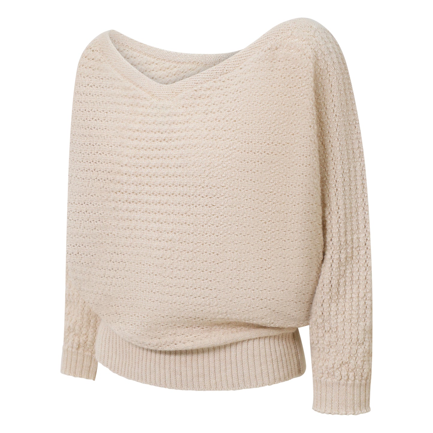 Alpaca Jumper - The Batwing Slouch - Light